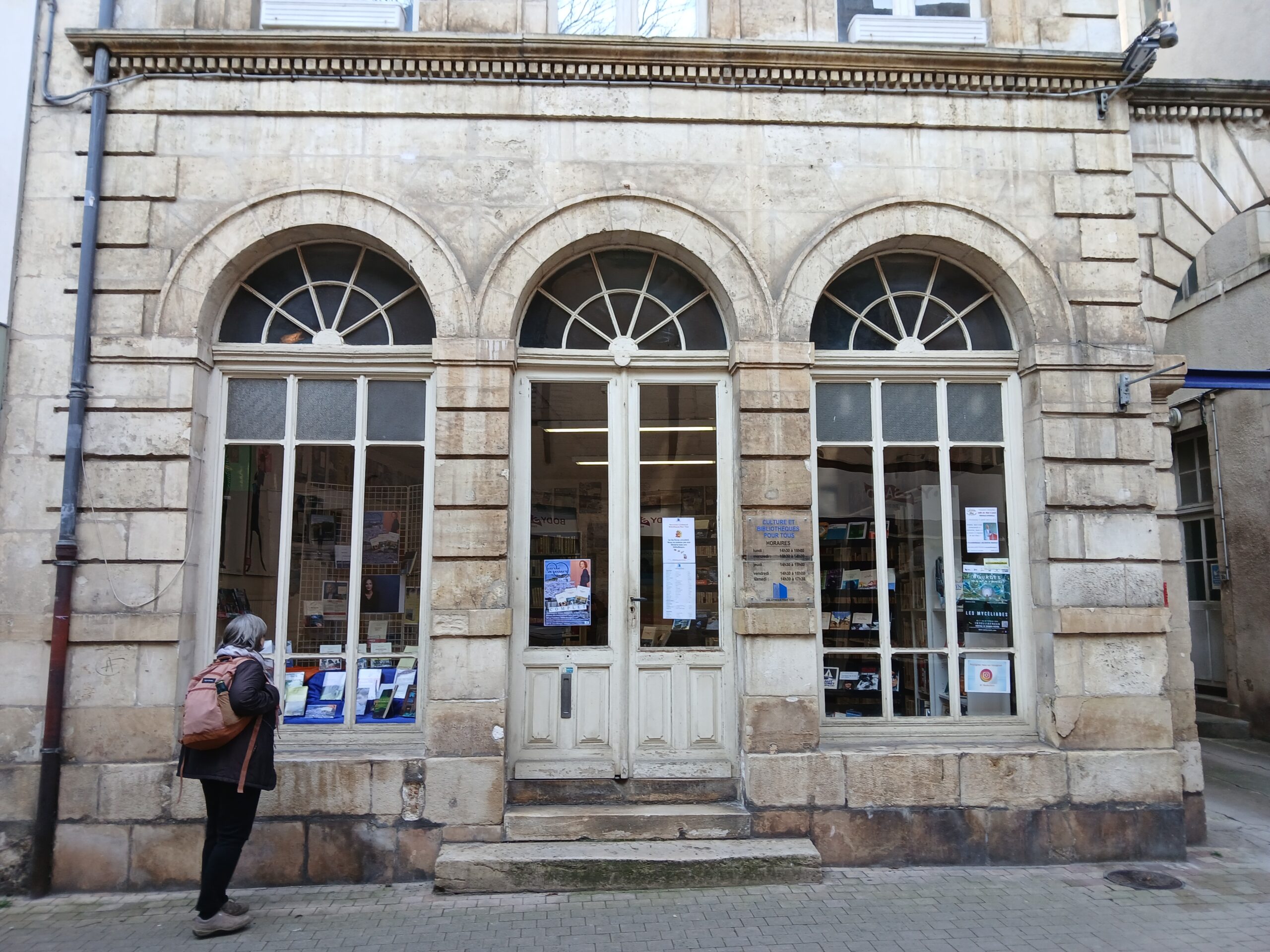 Façade Culture et Bibliothèques Pour Tous du Cher, à Bourges. ©Culture et Biblothèques Pour Tous